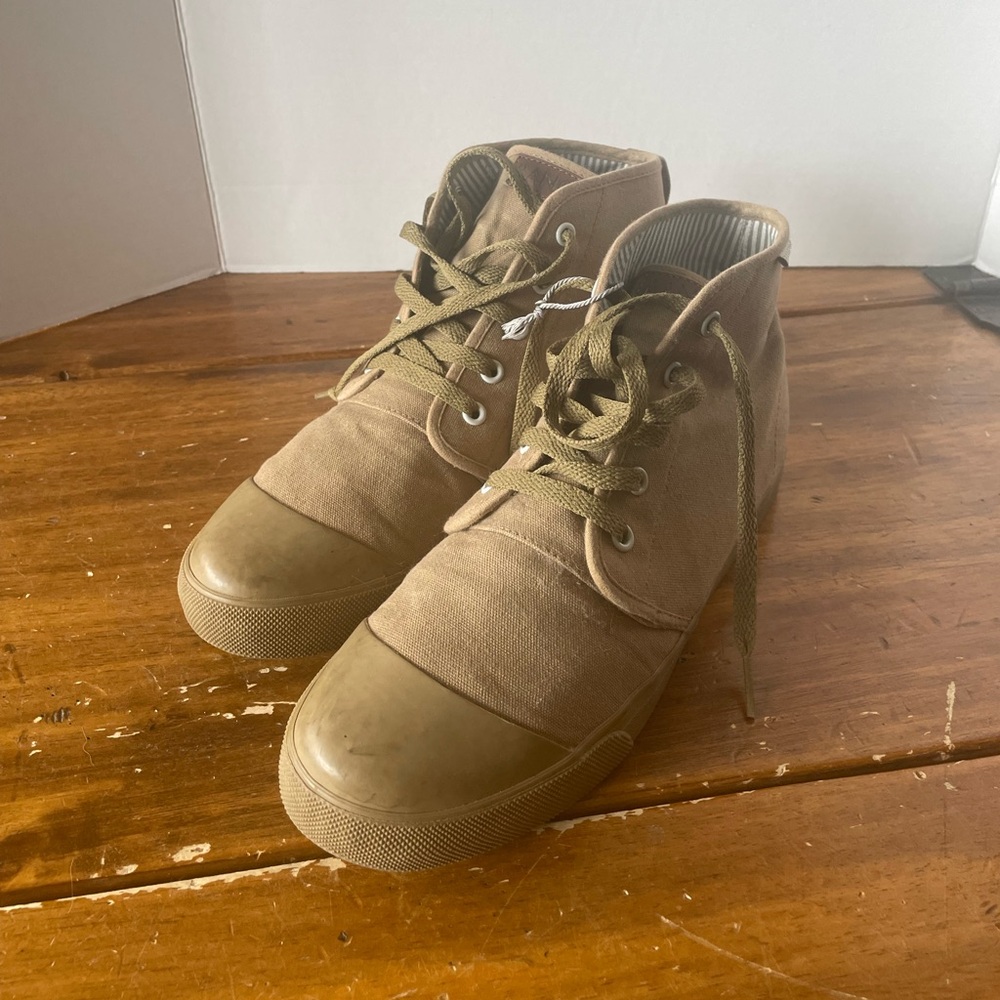 Bangs Sahara Sand Canvas High Top Sneaker Shoes Women’s Size 10.5 Men’s Size 9